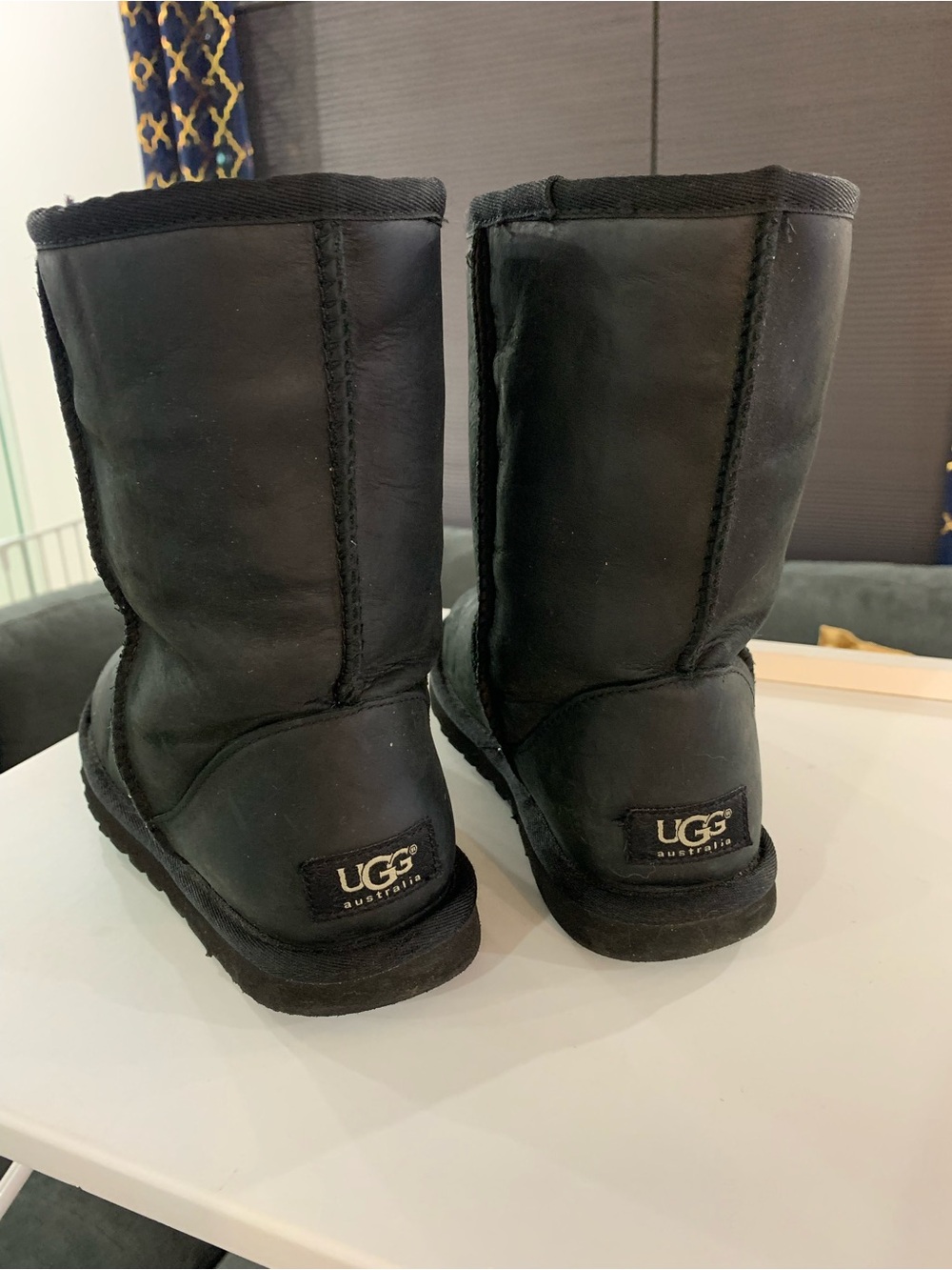 UGG Black Classic Short Sheepskin Boots